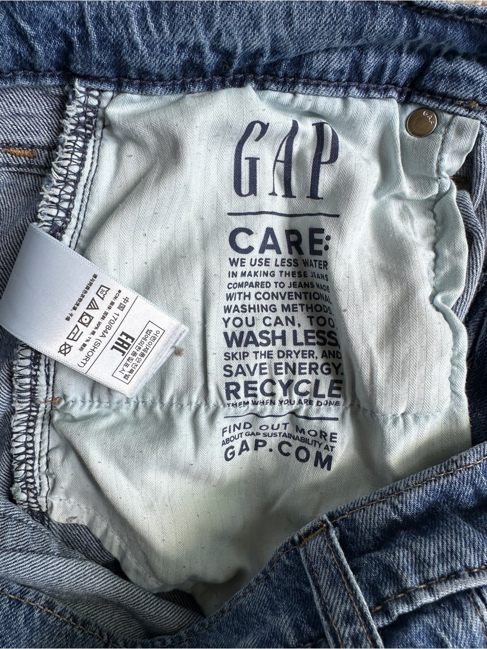 Gap Women's Blue Loose High Rise Denim Jeans Size 32/ 14S - Picture 8 of 9